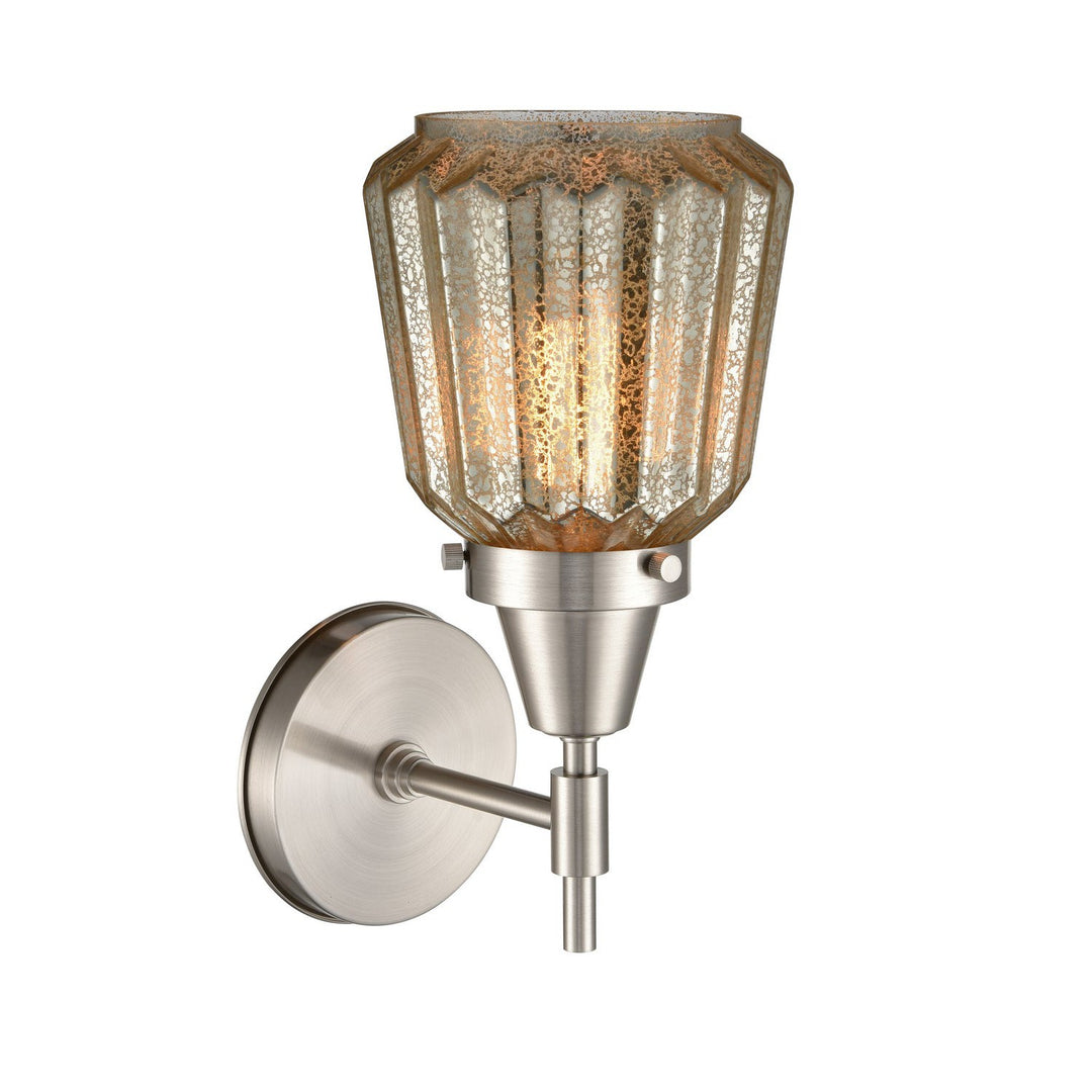 Innovations Caden 447-1W-SN-G146-LED Wall Sconce Light - Satin Nickel