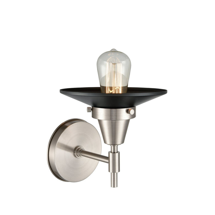 Innovations Caden 447-1W-SN-M6-BK Wall Sconce Light - Satin Nickel