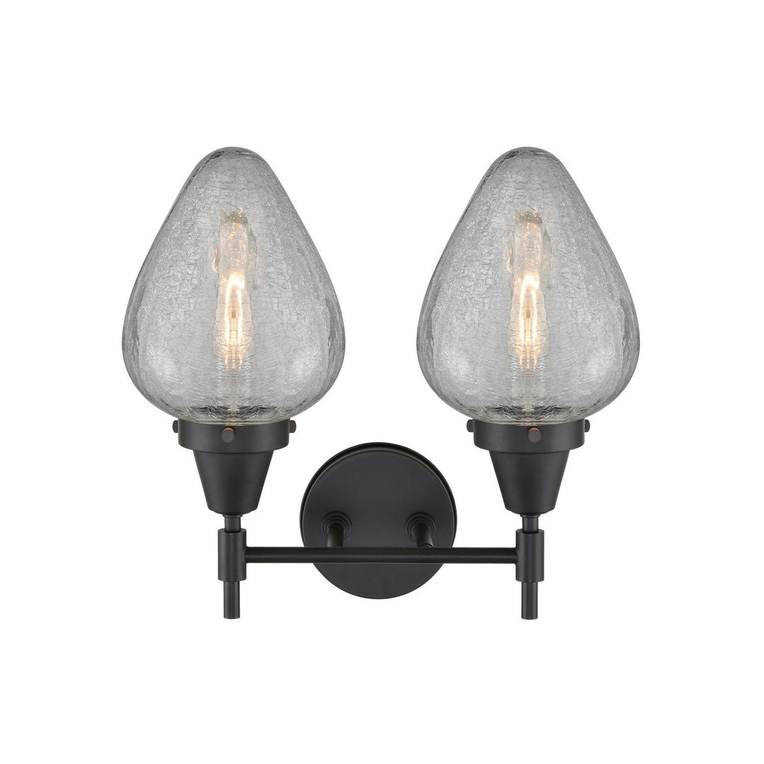 Innovations Caden 447-2W-BK-G165 Bath Vanity Light 16 in. wide - Matte Black