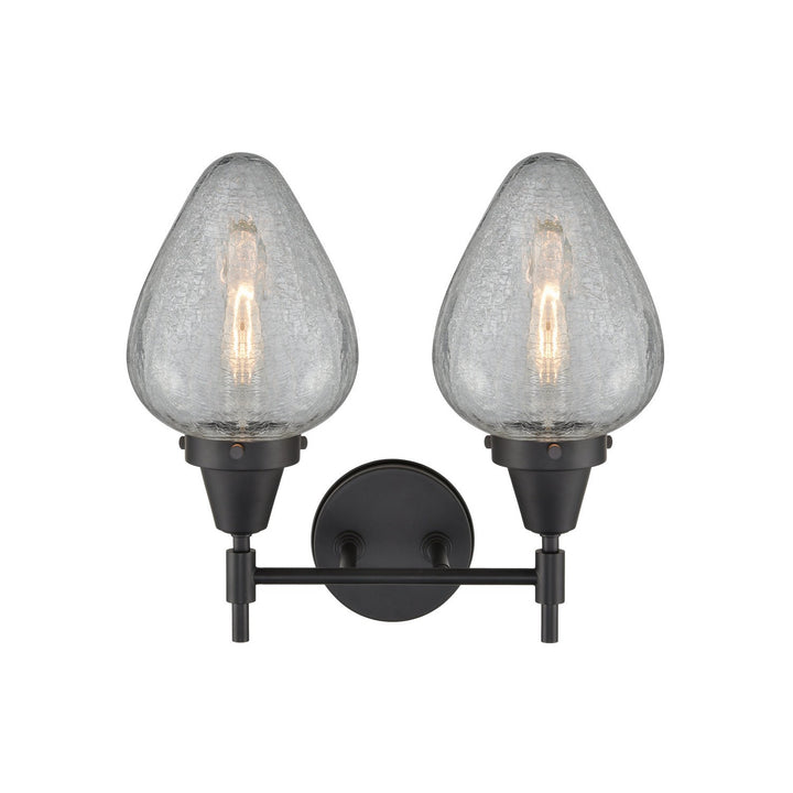 Innovations Caden 447-2W-BK-G165 Bath Vanity Light 16 in. wide - Matte Black