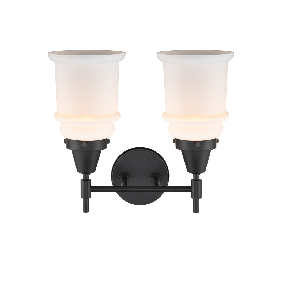 Innovations Caden 447-2W-BK-G181 Bath Vanity Light 15 in. wide - Matte Black