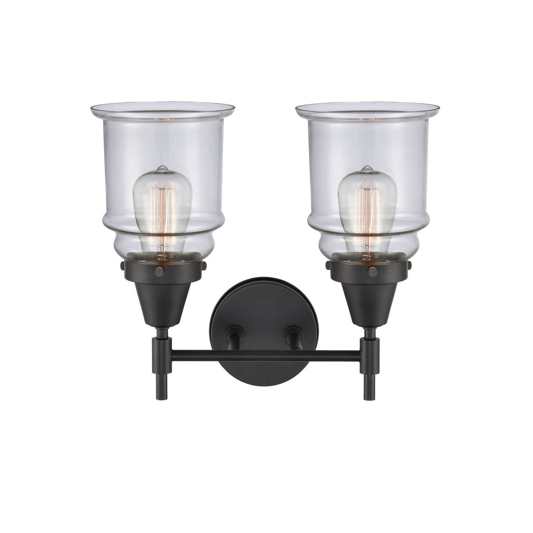 Innovations Caden 447-2W-BK-G182-LED Bath Vanity Light 15 in. wide - Matte Black