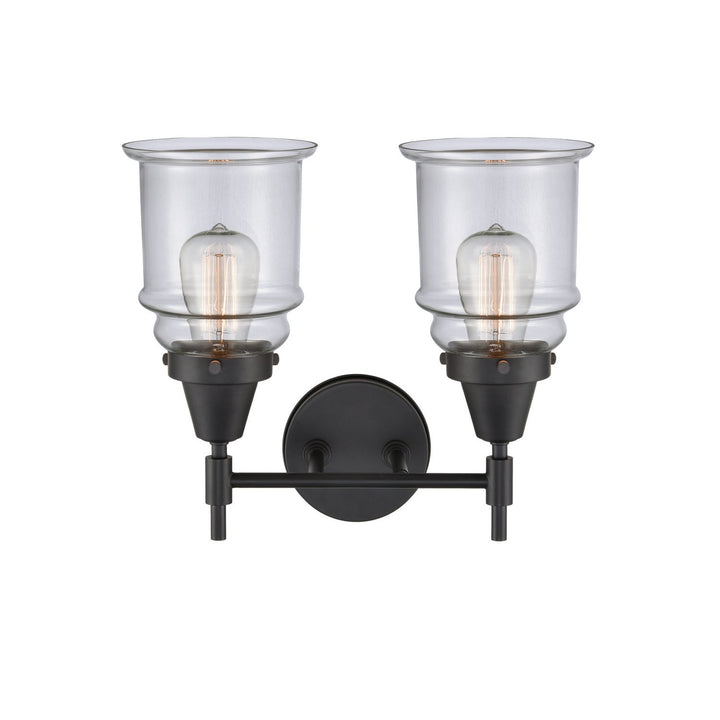 Innovations Caden 447-2W-BK-G182-LED Bath Vanity Light 15 in. wide - Matte Black
