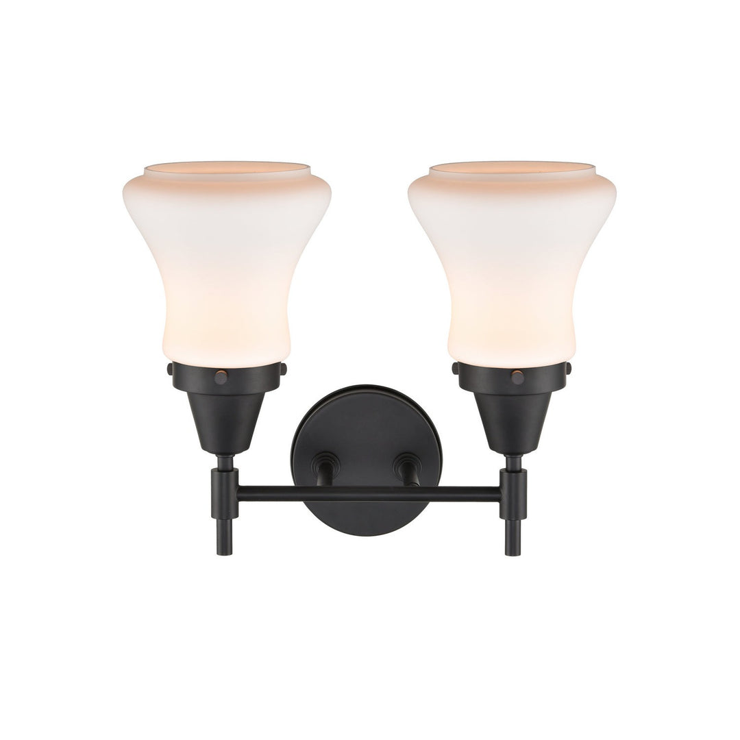 Innovations Caden 447-2W-BK-G191 Bath Vanity Light 15 in. wide - Matte Black