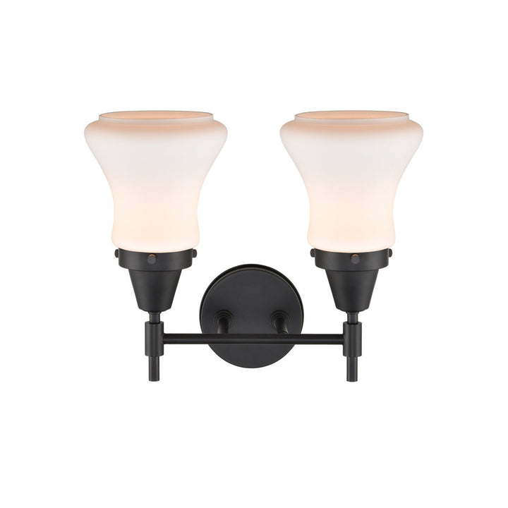 Innovations Caden 447-2W-BK-G191 Bath Vanity Light 15 in. wide - Matte Black