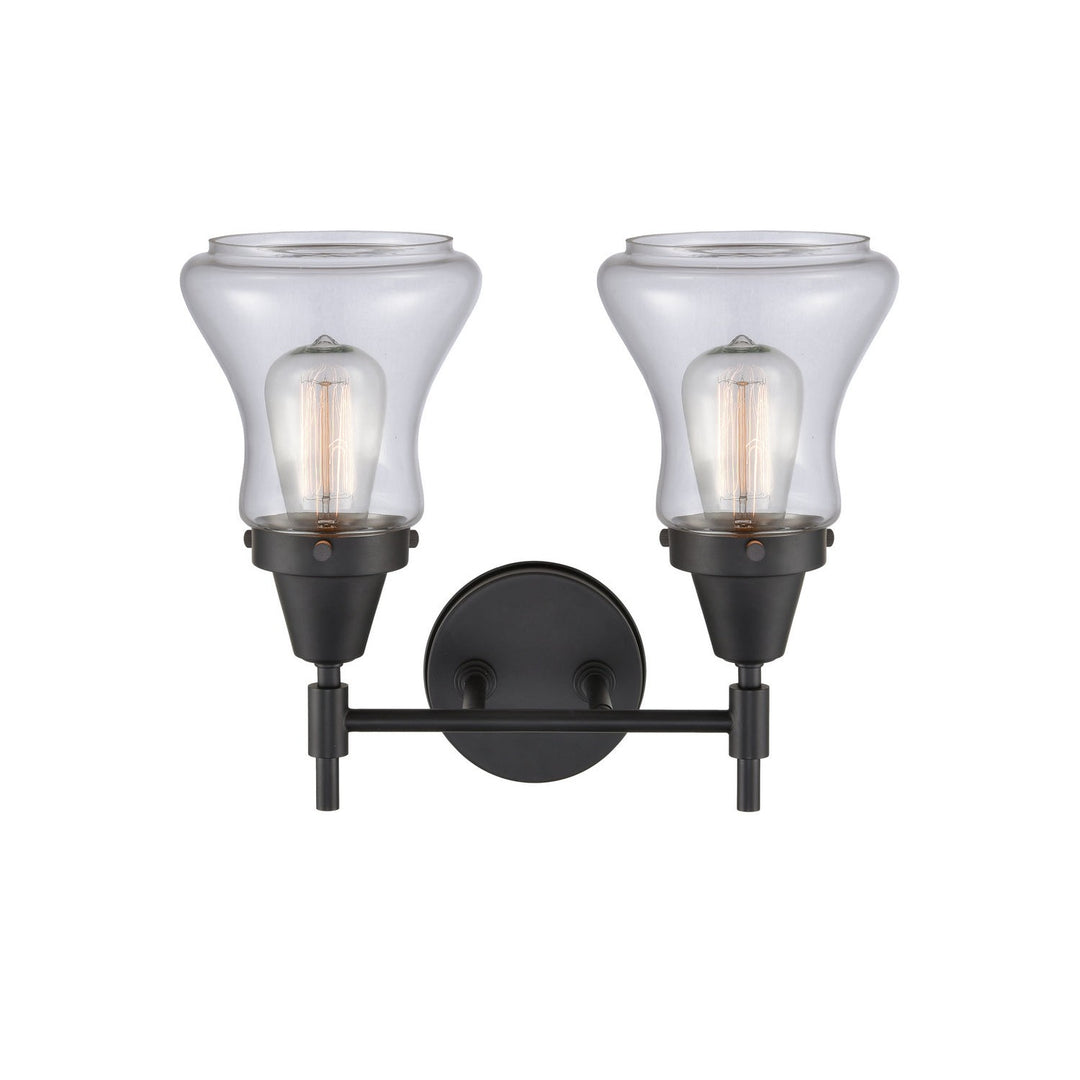 Innovations Caden 447-2W-BK-G192 Bath Vanity Light 15 in. wide - Matte Black