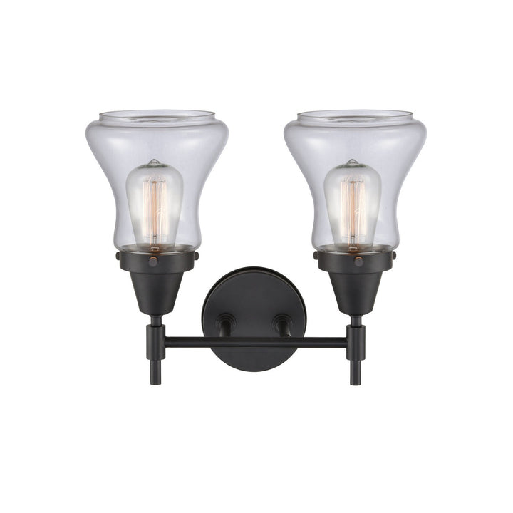 Innovations Caden 447-2W-BK-G192 Bath Vanity Light 15 in. wide - Matte Black