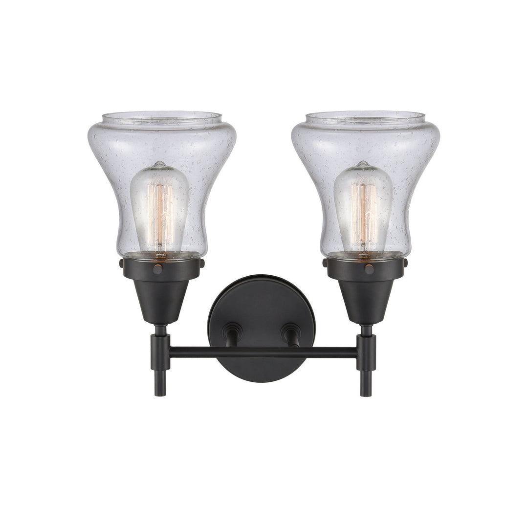 Innovations Caden 447-2W-BK-G194 Bath Vanity Light 15 in. wide - Matte Black