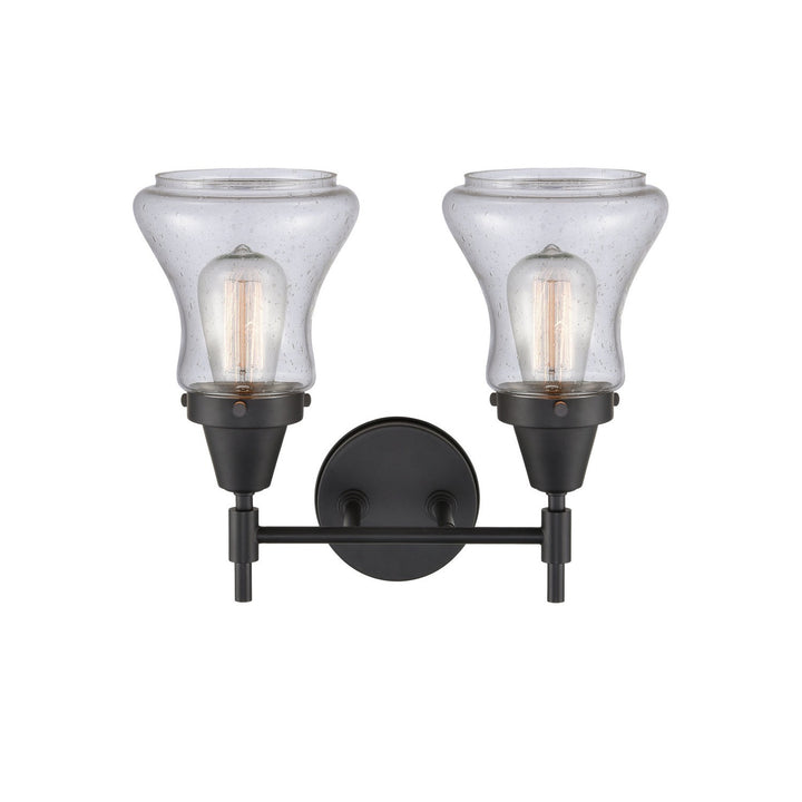 Innovations Caden 447-2W-BK-G194 Bath Vanity Light 15 in. wide - Matte Black