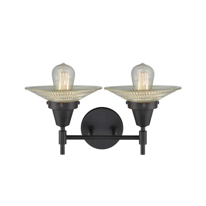 Innovations Caden 447-2W-BK-G2-LED Bath Vanity Light 18 in. wide - Matte Black