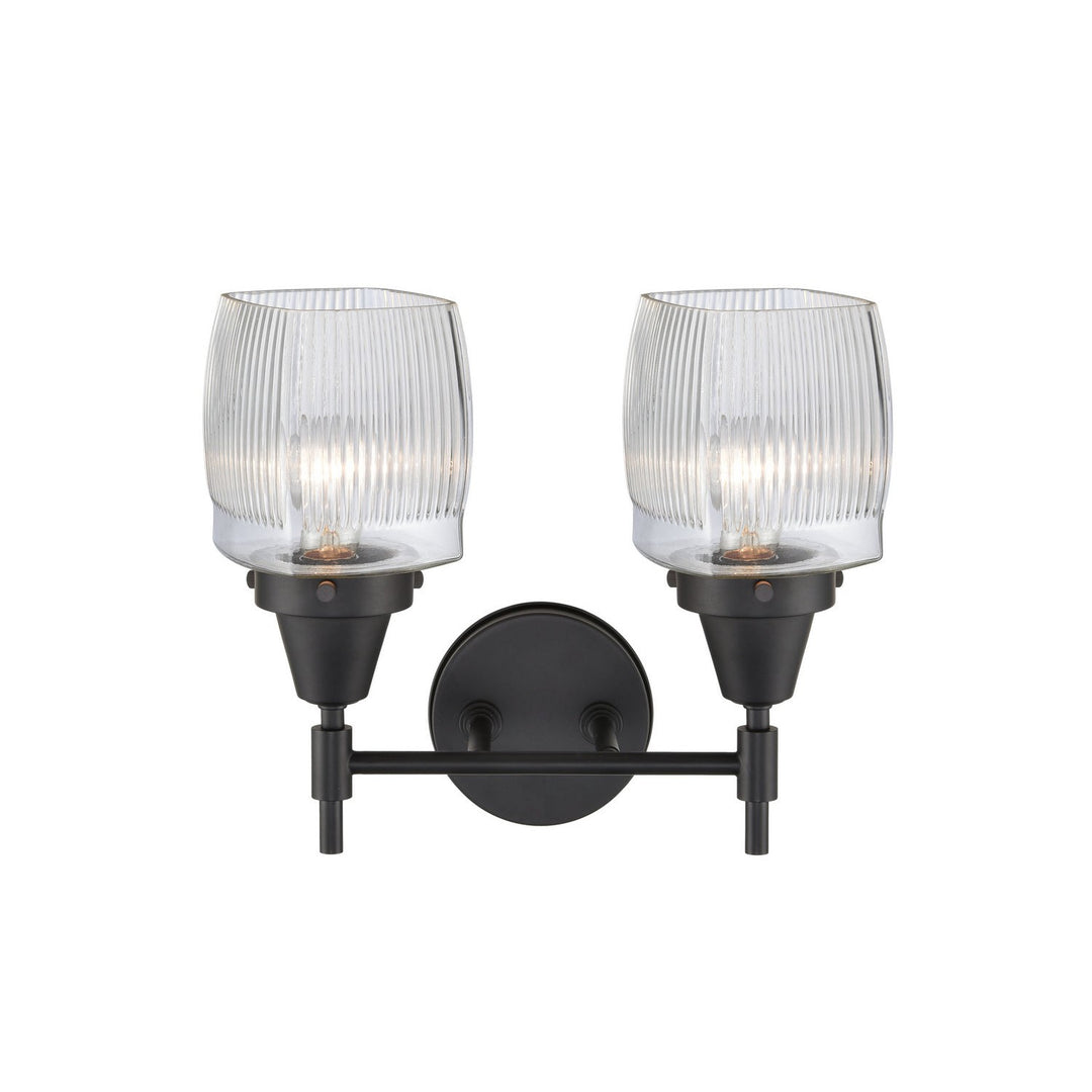 Innovations Caden 447-2W-BK-G302 Bath Vanity Light 15 in. wide - Matte Black