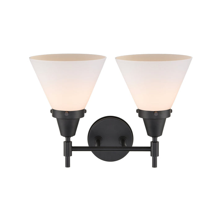 Innovations Caden 447-2W-BK-G41 Bath Vanity Light 17 in. wide - Matte Black