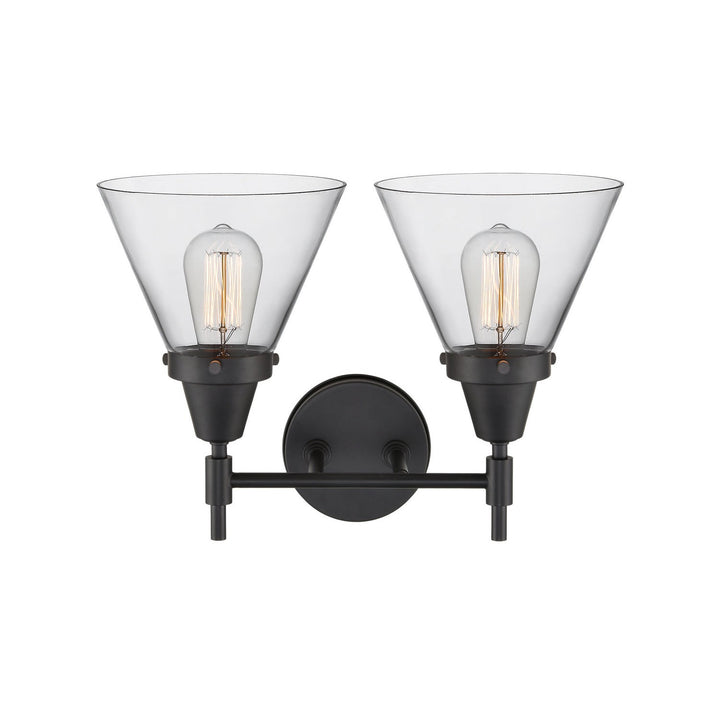 Innovations Caden 447-2W-BK-G42 Bath Vanity Light 17 in. wide - Matte Black