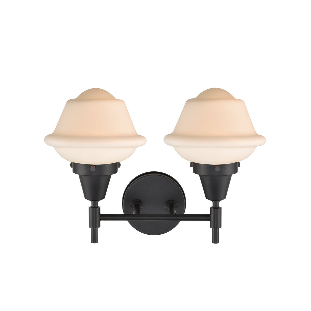 Innovations Caden 447-2W-BK-G531 Bath Vanity Light 17 in. wide - Matte Black