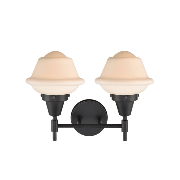 Innovations Caden 447-2W-BK-G531 Bath Vanity Light 17 in. wide - Matte Black