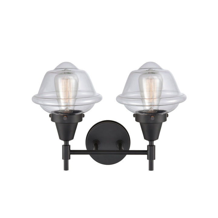 Innovations Caden 447-2W-BK-G532 Bath Vanity Light 17 in. wide - Matte Black