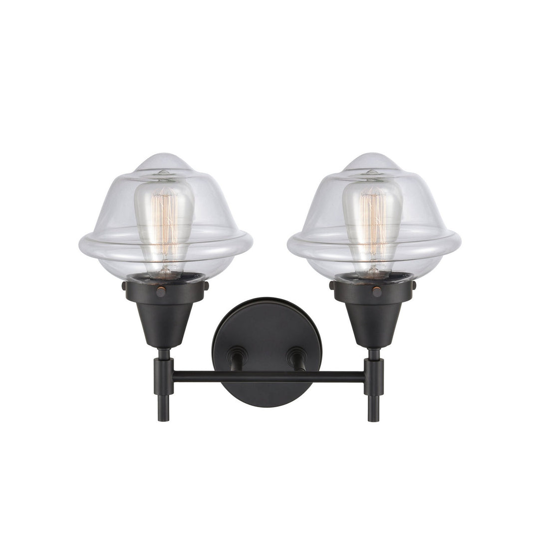 Innovations Caden 447-2W-BK-G532-LED Bath Vanity Light 17 in. wide - Matte Black