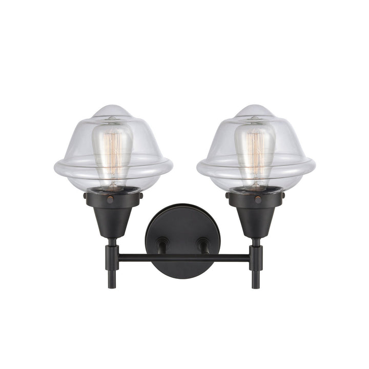 Innovations Caden 447-2W-BK-G532-LED Bath Vanity Light 17 in. wide - Matte Black