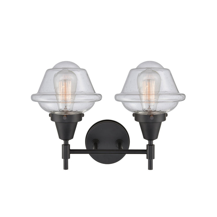 Innovations Caden 447-2W-BK-G534 Bath Vanity Light 17 in. wide - Matte Black