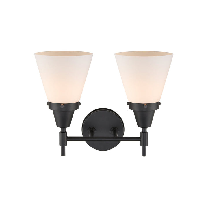 Innovations Caden 447-2W-BK-G61 Bath Vanity Light 16 in. wide - Matte Black