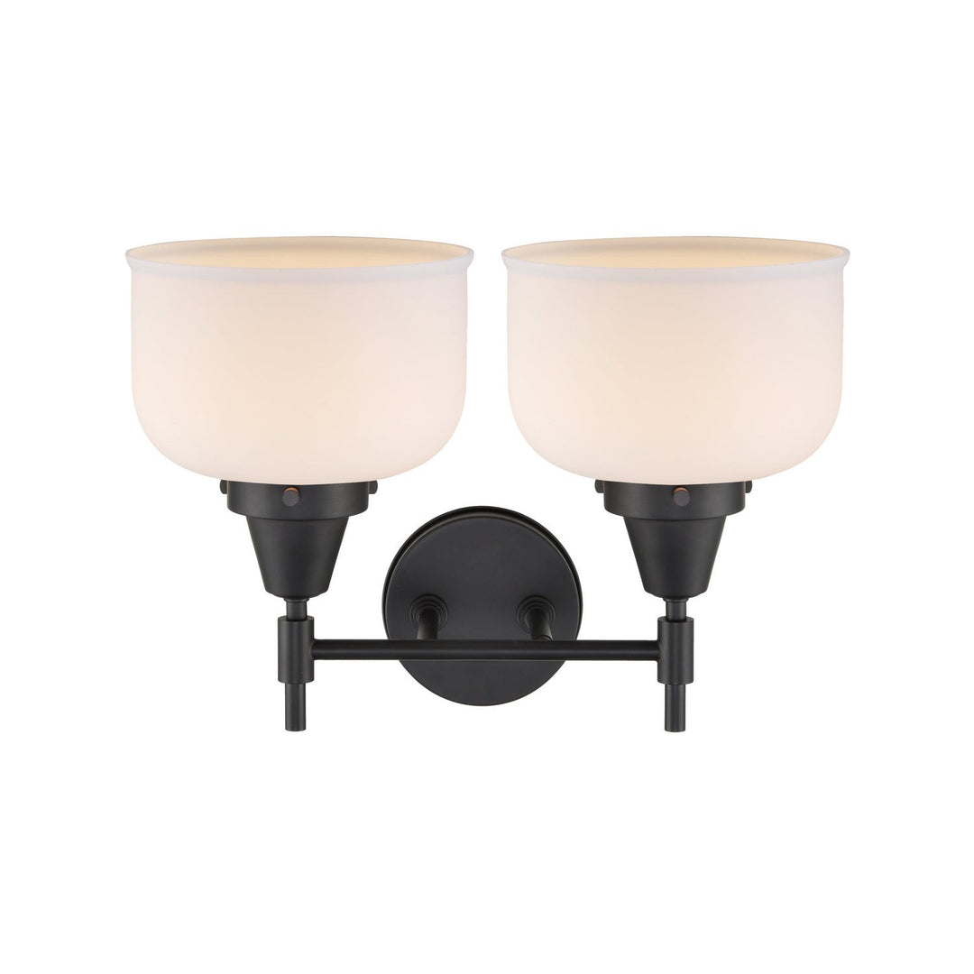 Innovations Caden 447-2W-BK-G71 Bath Vanity Light 17 in. wide - Matte Black