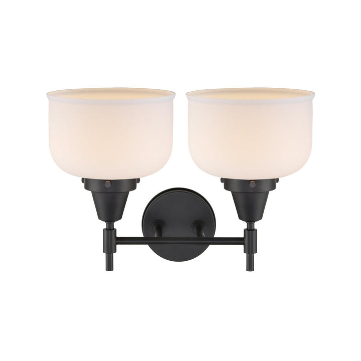 Innovations Caden 447-2W-BK-G71 Bath Vanity Light 17 in. wide - Matte Black