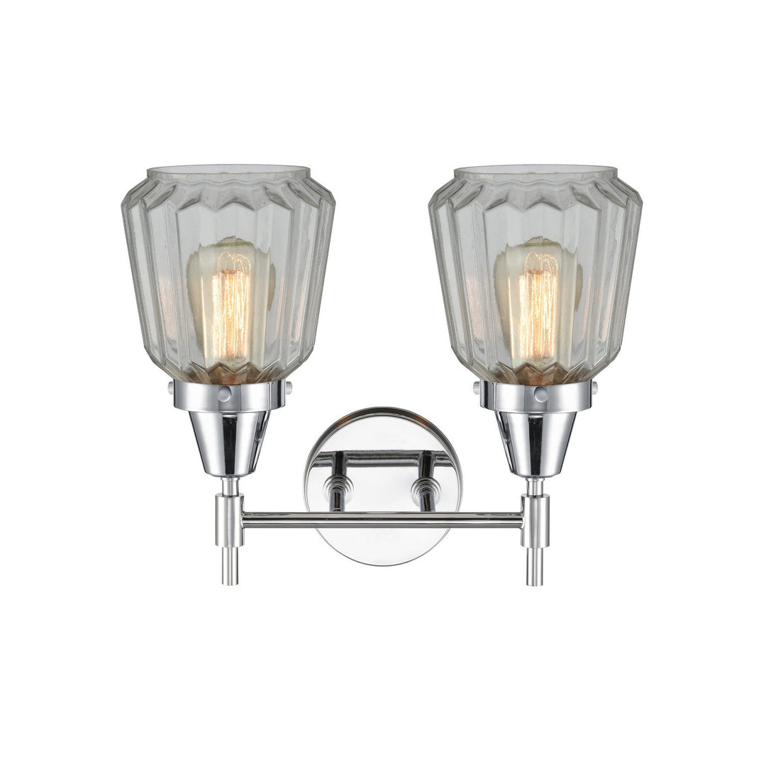 Innovations Caden 447-2W-PC-G142 Bath Vanity Light 16 in. wide - Polished Chrome