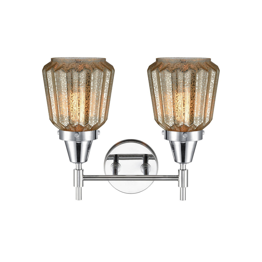 Innovations Caden 447-2W-PC-G146 Bath Vanity Light 16 in. wide - Polished Chrome