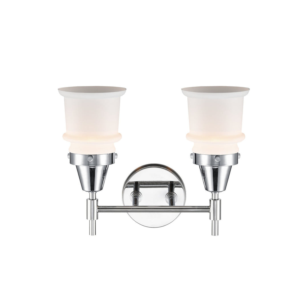 Innovations Caden 447-2W-PC-G181S Bath Vanity Light 15 in. wide - Polished Chrome