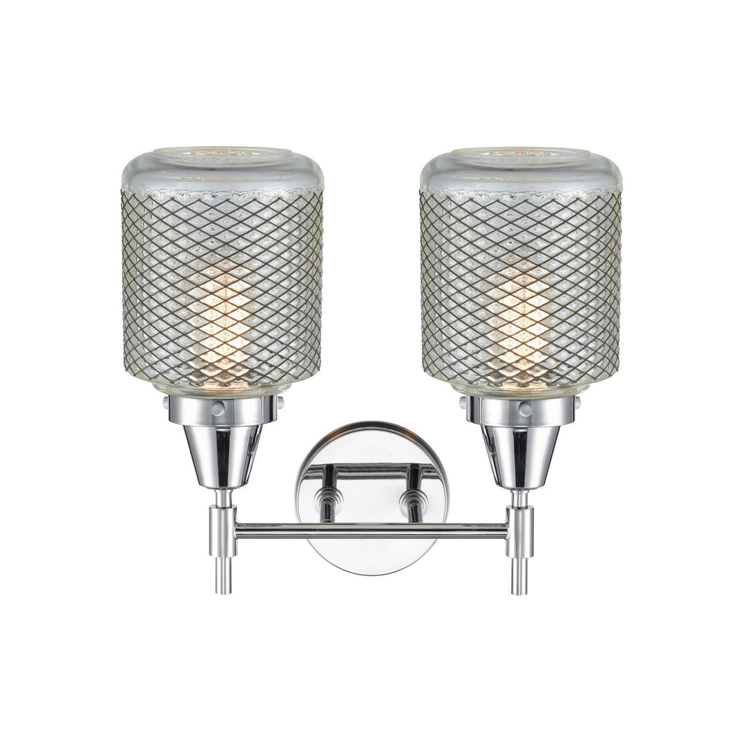 Innovations Caden 447-2W-PC-G262 Bath Vanity Light 15 in. wide - Polished Chrome
