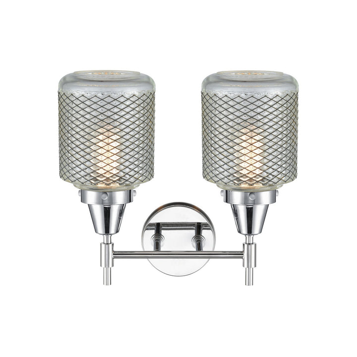 Innovations Caden 447-2W-PC-G262 Bath Vanity Light 15 in. wide - Polished Chrome