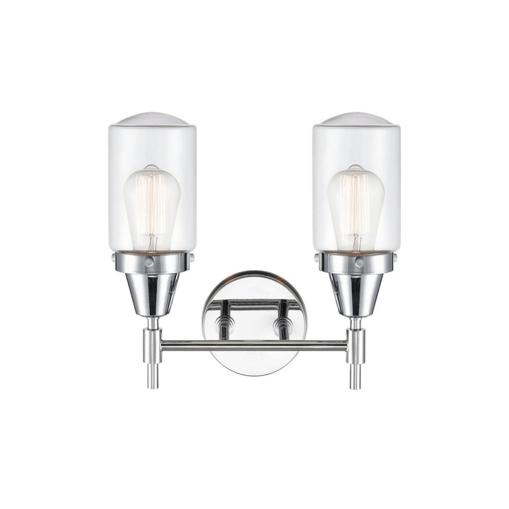 Innovations Caden 447-2W-PC-G312 Bath Vanity Light 14 in. wide - Polished Chrome