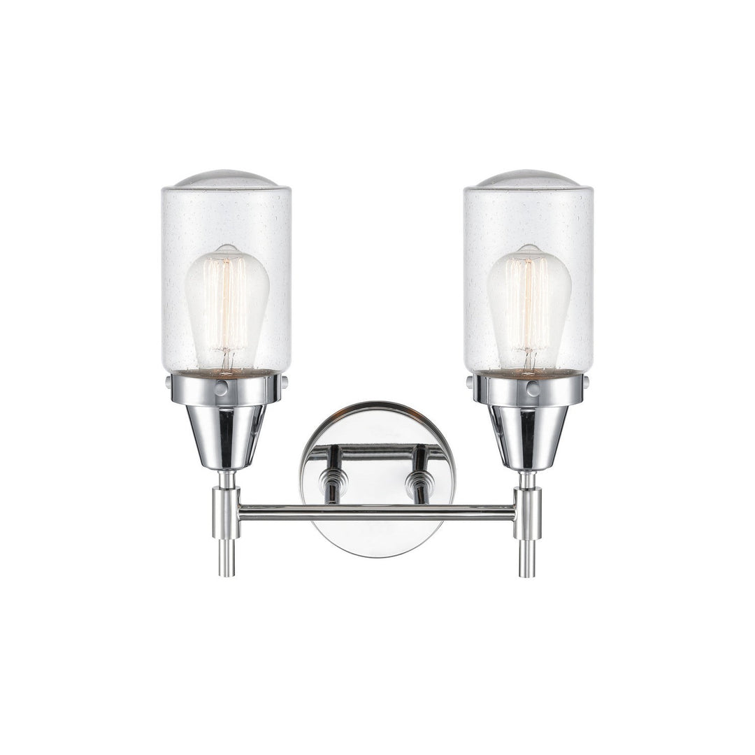 Innovations Caden 447-2W-PC-G314 Bath Vanity Light 14 in. wide - Polished Chrome