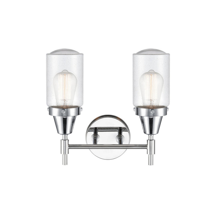 Innovations Caden 447-2W-PC-G314 Bath Vanity Light 14 in. wide - Polished Chrome