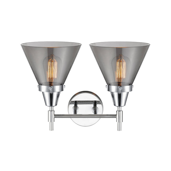Innovations Caden 447-2W-PC-G43 Bath Vanity Light 17 in. wide - Polished Chrome