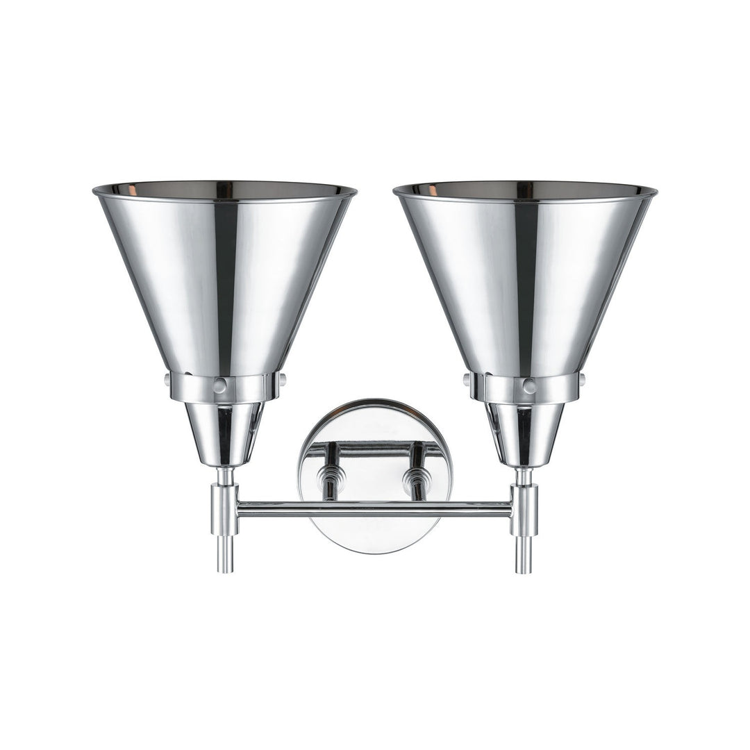 Innovations Caden 447-2W-PC-M13-PC-LED Bath Vanity Light 17 in. wide - Polished Chrome
