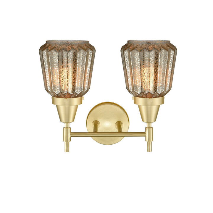 Innovations 447-2W-SB-G146-LED Bath Vanity Light 16 in. wide - Satin Brass