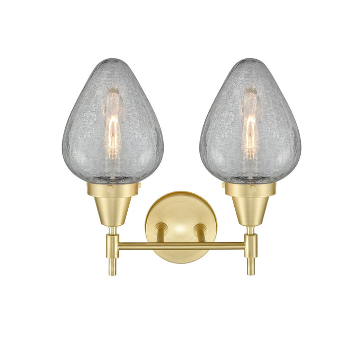 Innovations 447-2W-SB-G165 Bath Vanity Light 16 in. wide - Satin Brass