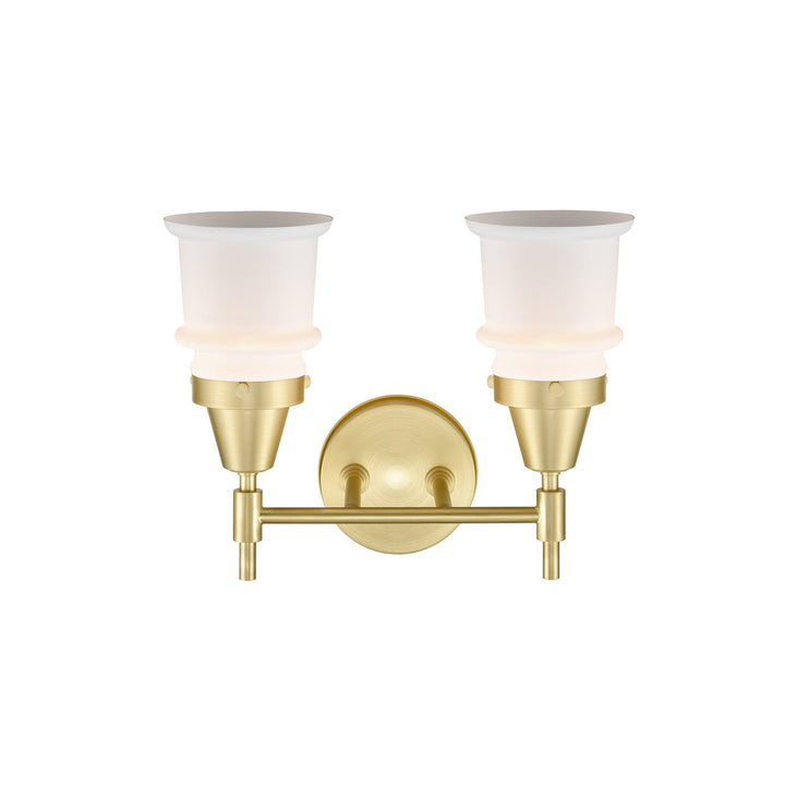 Innovations 447-2W-SB-G181S Bath Vanity Light 15 in. wide - Satin Brass
