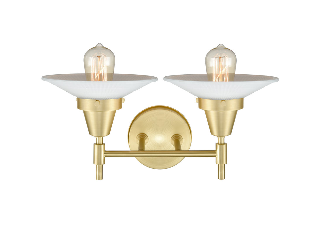 Innovations 447-2W-SB-G1-LED Bath Vanity Light 18 in. wide - Satin Brass