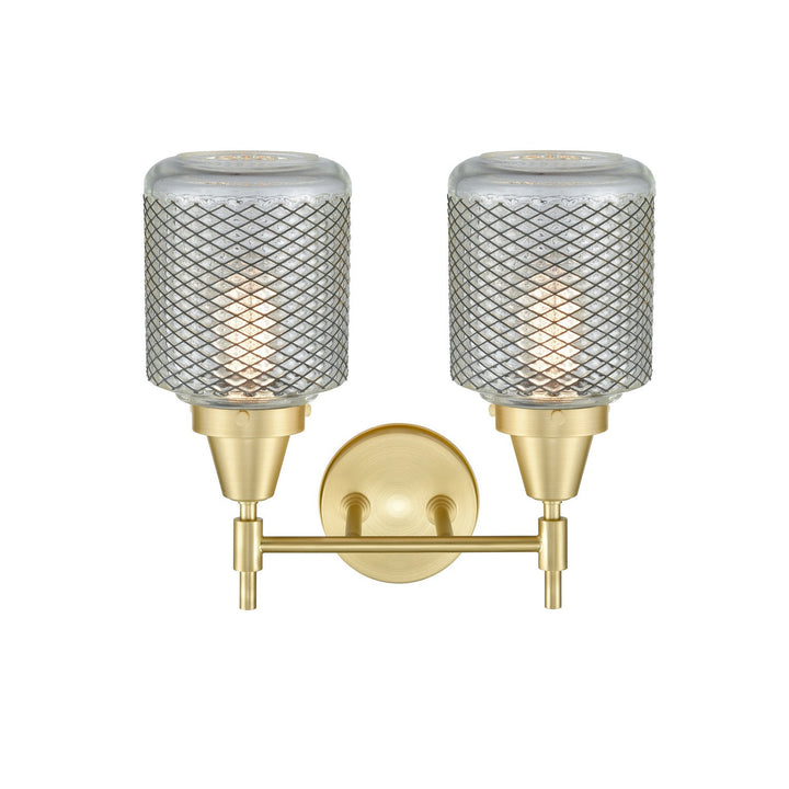 Innovations 447-2W-SB-G262 Bath Vanity Light 15 in. wide - Satin Brass