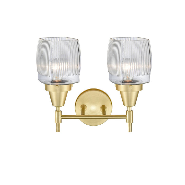 Innovations 447-2W-SB-G302 Bath Vanity Light 15 in. wide - Satin Brass