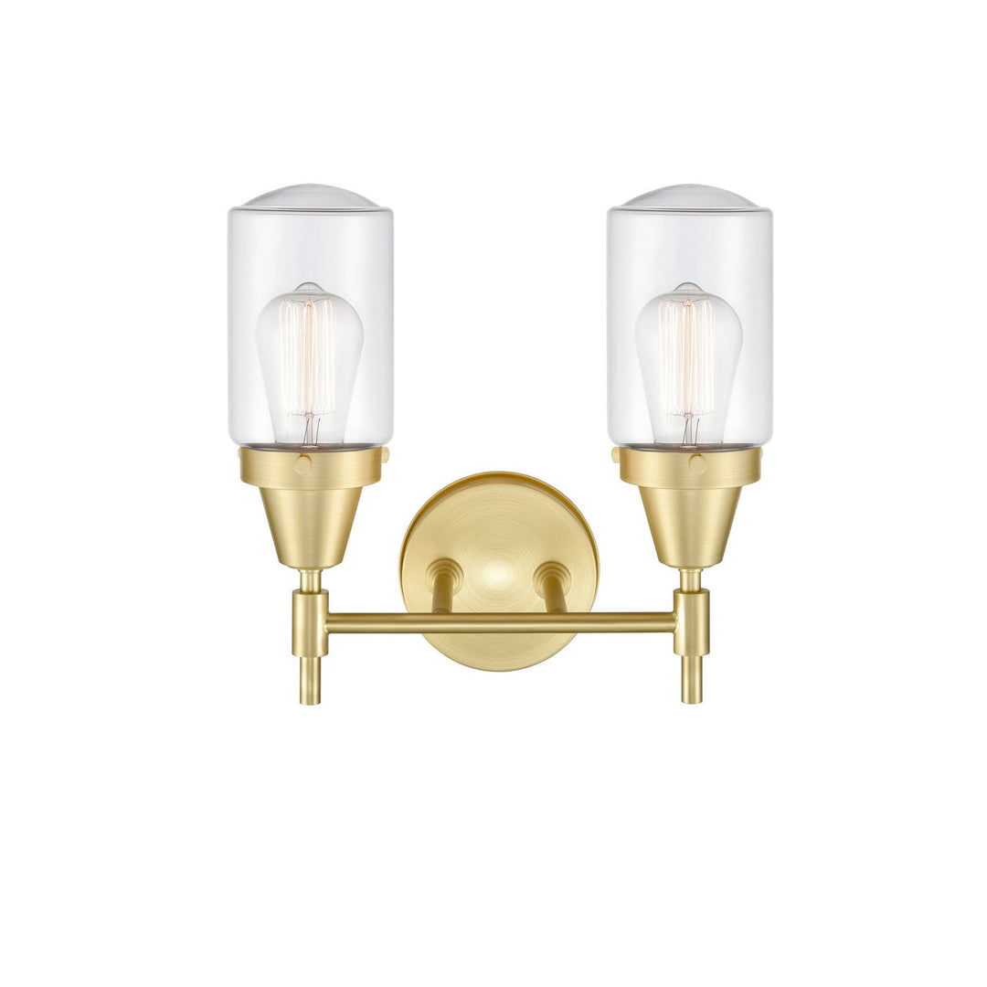 Innovations 447-2W-SB-G312-LED Bath Vanity Light 14 in. wide - Satin Brass