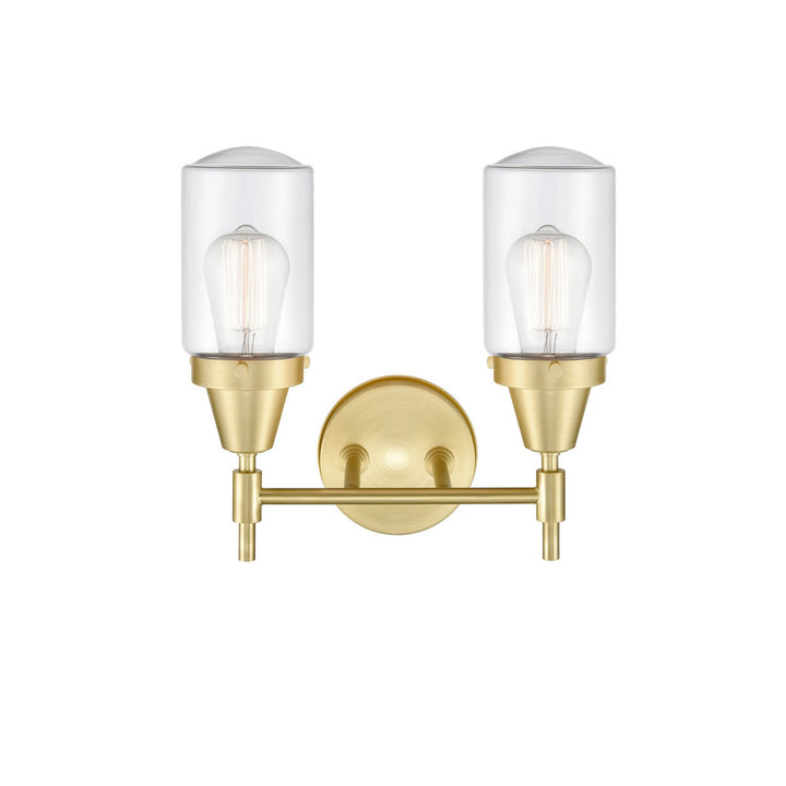 Innovations 447-2W-SB-G312-LED Bath Vanity Light 14 in. wide - Satin Brass