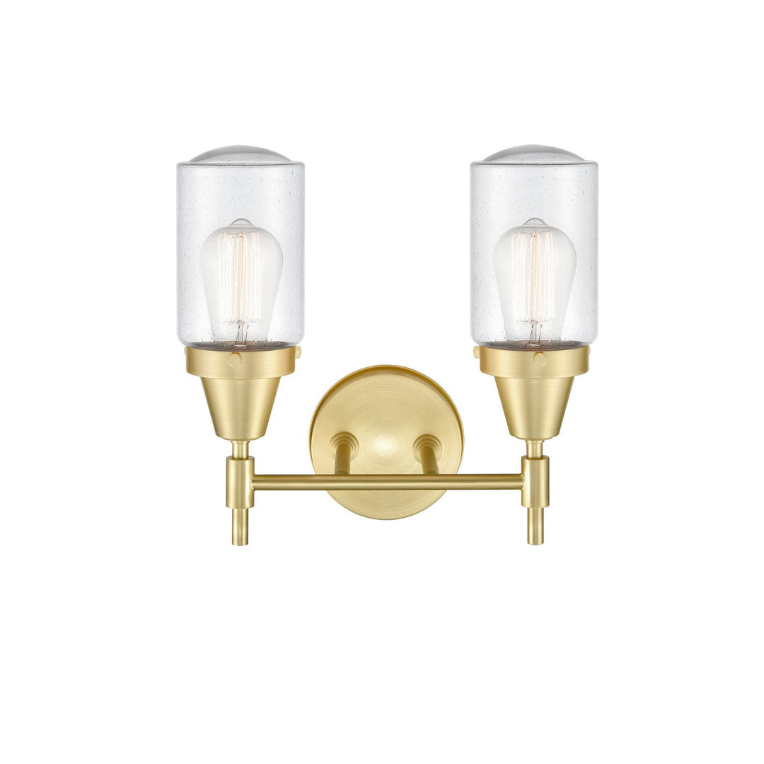Innovations 447-2W-SB-G314-LED Bath Vanity Light 14 in. wide - Satin Brass