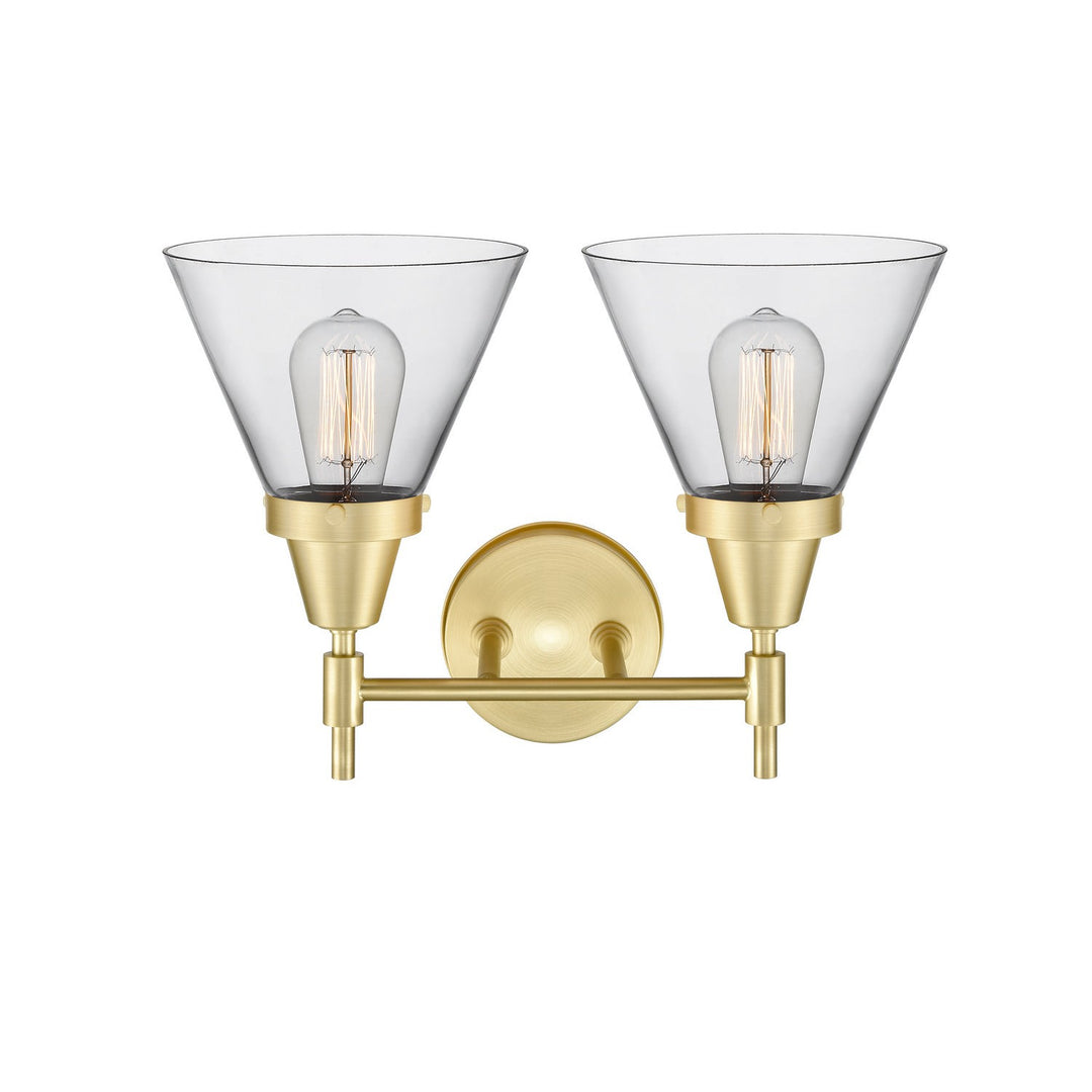 Innovations 447-2W-SB-G42-LED Bath Vanity Light 17 in. wide - Satin Brass