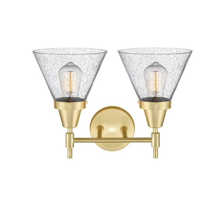 Innovations 447-2W-SB-G44 Bath Vanity Light 17 in. wide - Satin Brass