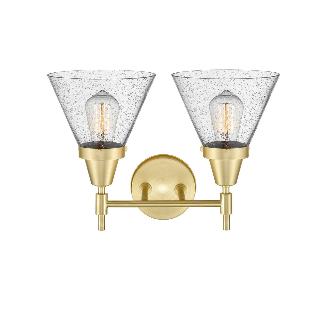 Innovations 447-2W-SB-G44-LED Bath Vanity Light 17 in. wide - Satin Brass