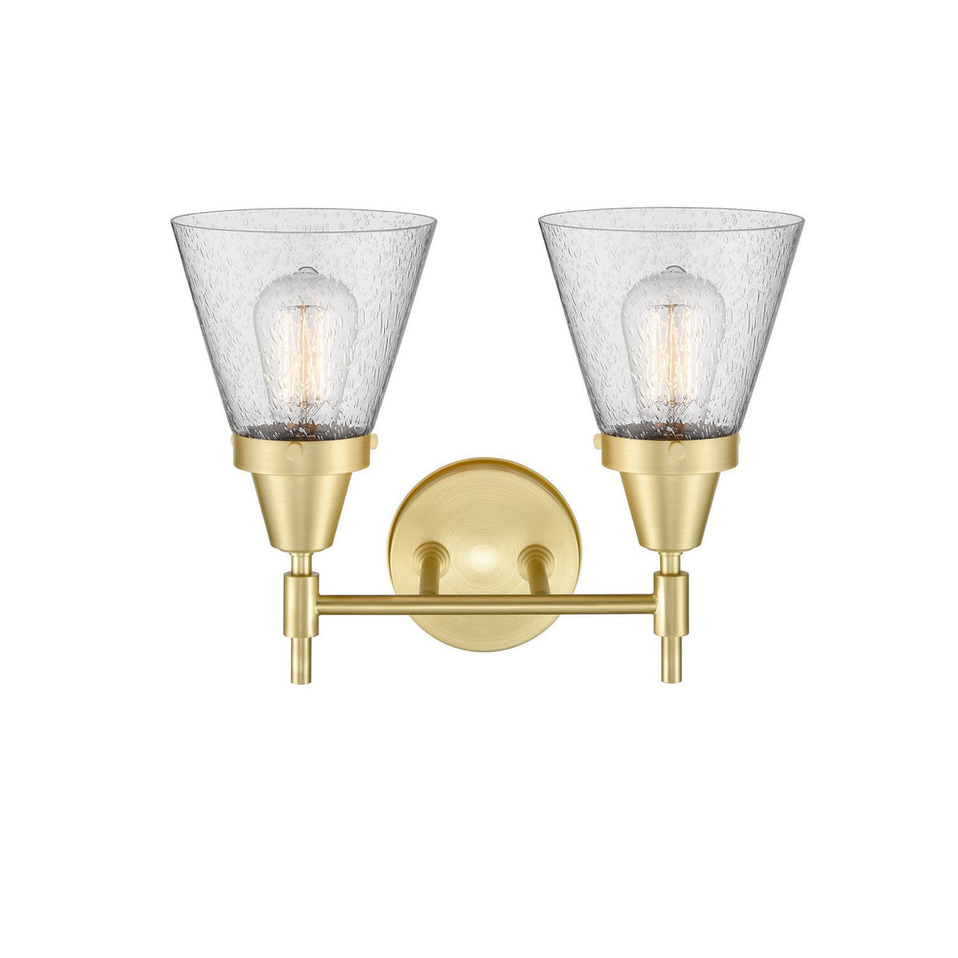 Innovations 447-2W-SB-G64-LED Bath Vanity Light 16 in. wide - Satin Brass