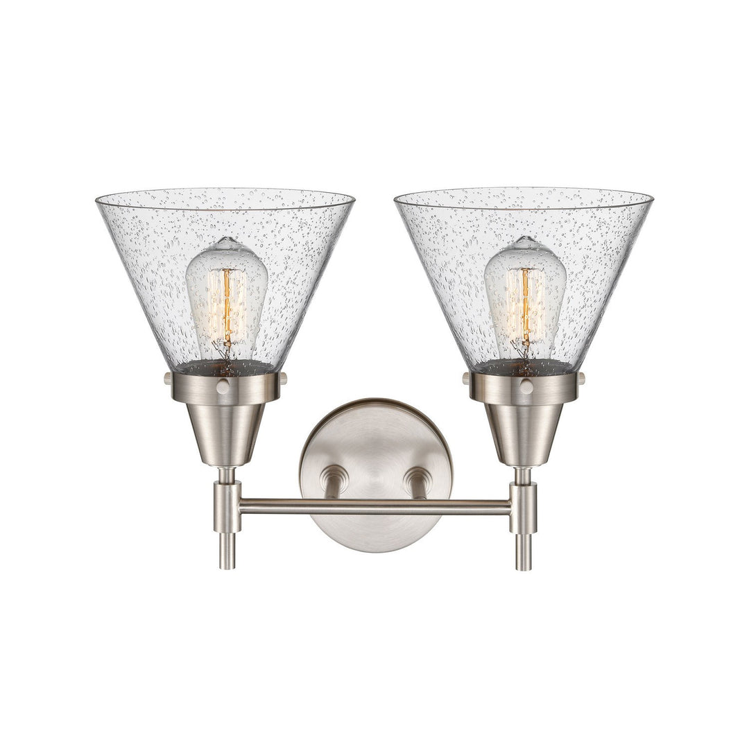 Innovations Caden 447-2W-SN-G44 Bath Vanity Light 17 in. wide - Satin Nickel